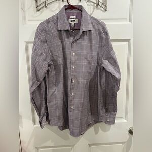 Joseph Abboud Non-Iron Button Down Shirt Size Large